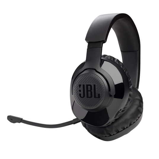 JBL Free WFH Wireless - Black - Wireless over-ear headset with detachable mic - Hero